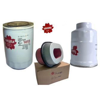 Delica L400 1 oil + 1 fuel + 1 air filter