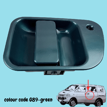 Sliding Door handle new Green G89