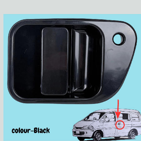 Delica L400 Sliding door handle L/H black