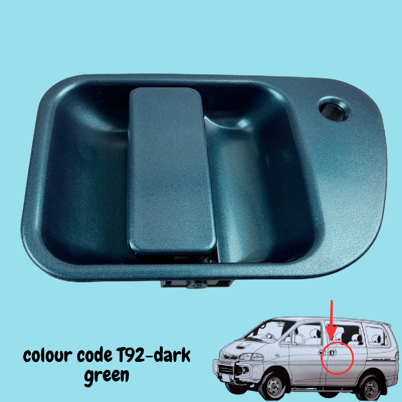 Sliding door handle new Green T92